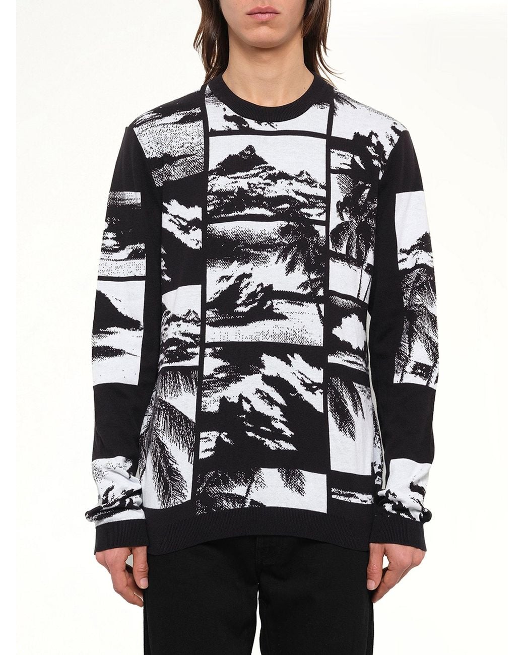 KENZO Gray Crew Neck Knitwear for men