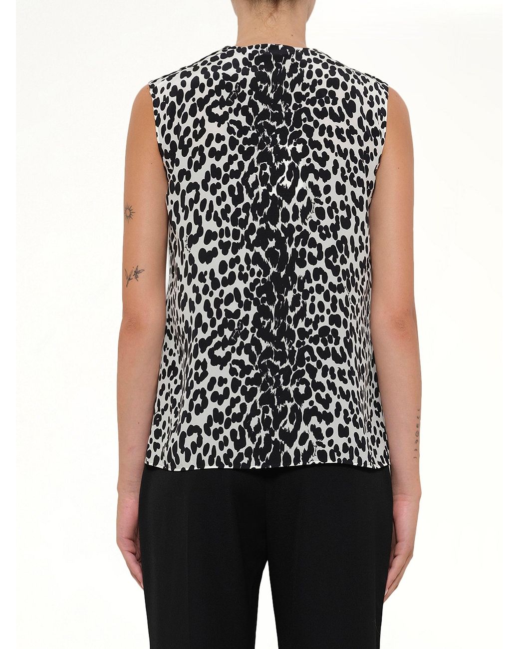 Givenchy Blue Sleeveless Shirt