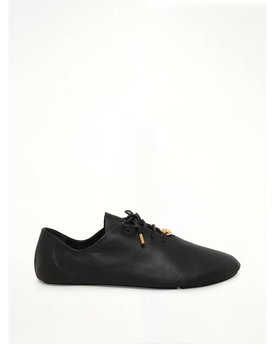 Loewe Black Pebble Soft Lace-Up Derby