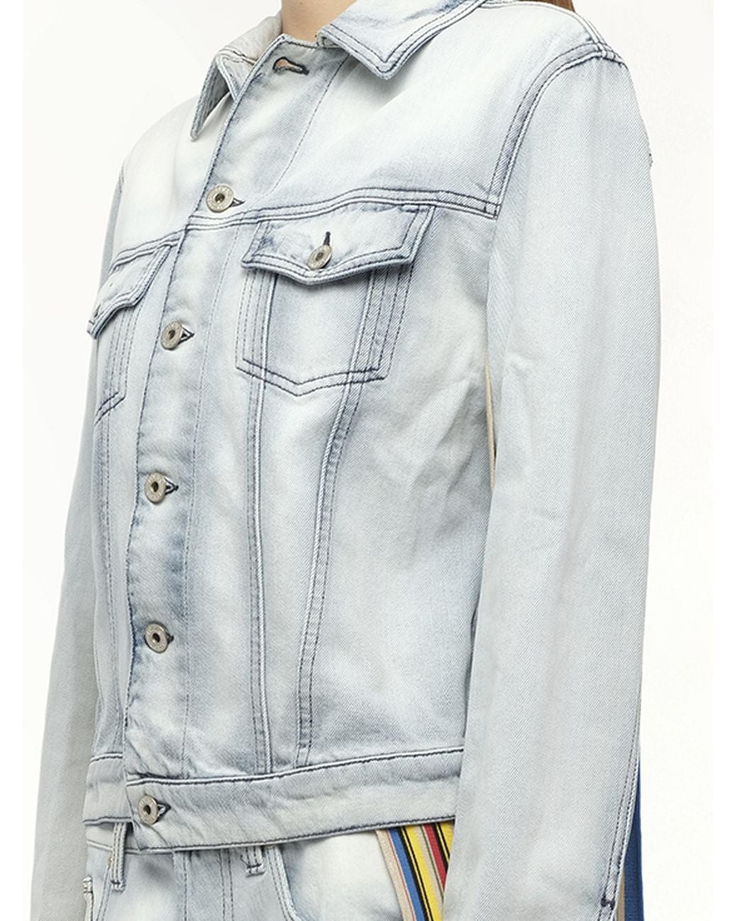 Loewe Blue Stripe Band Denim Jacket