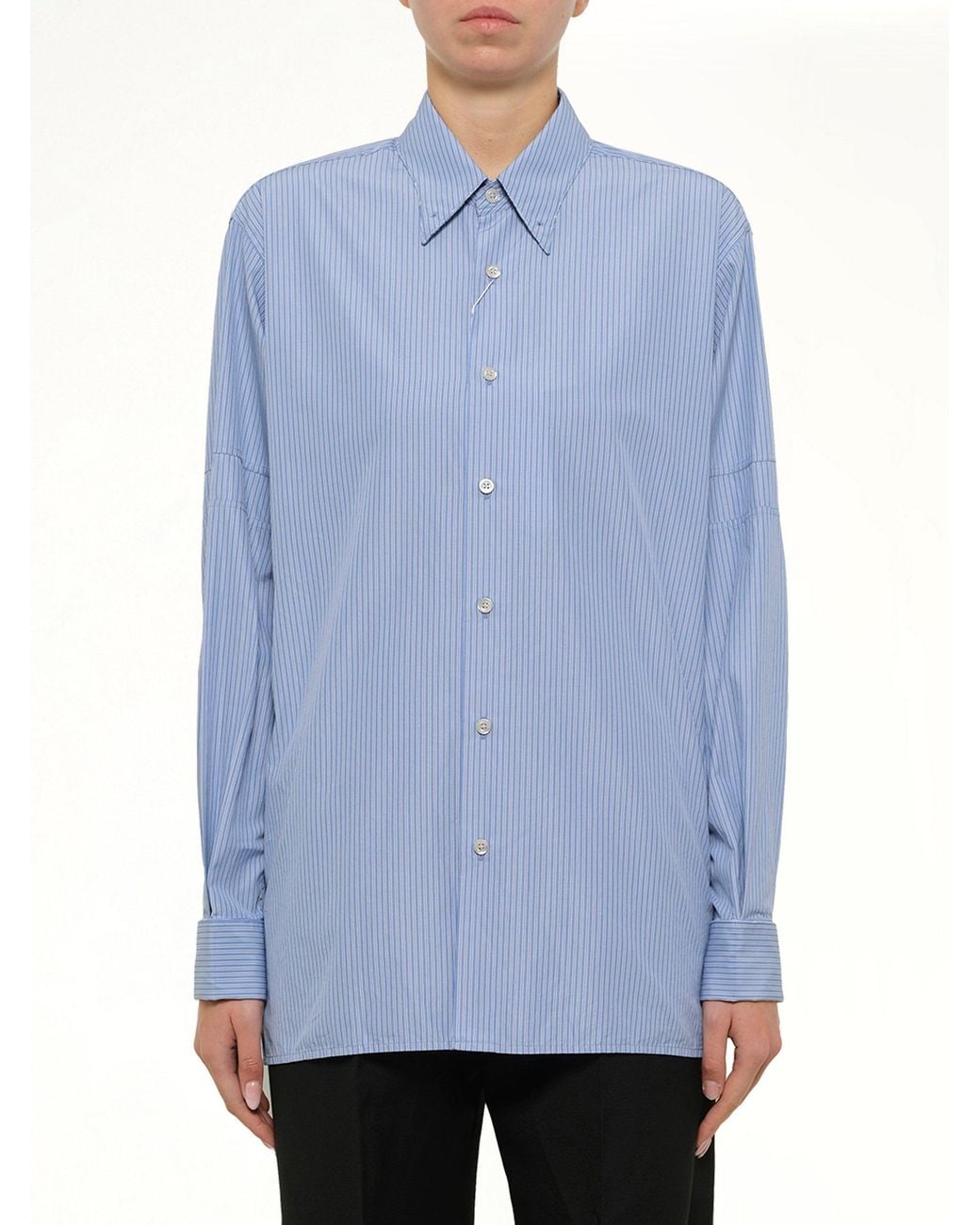 Maison Margiela Blue Stripe Shirt