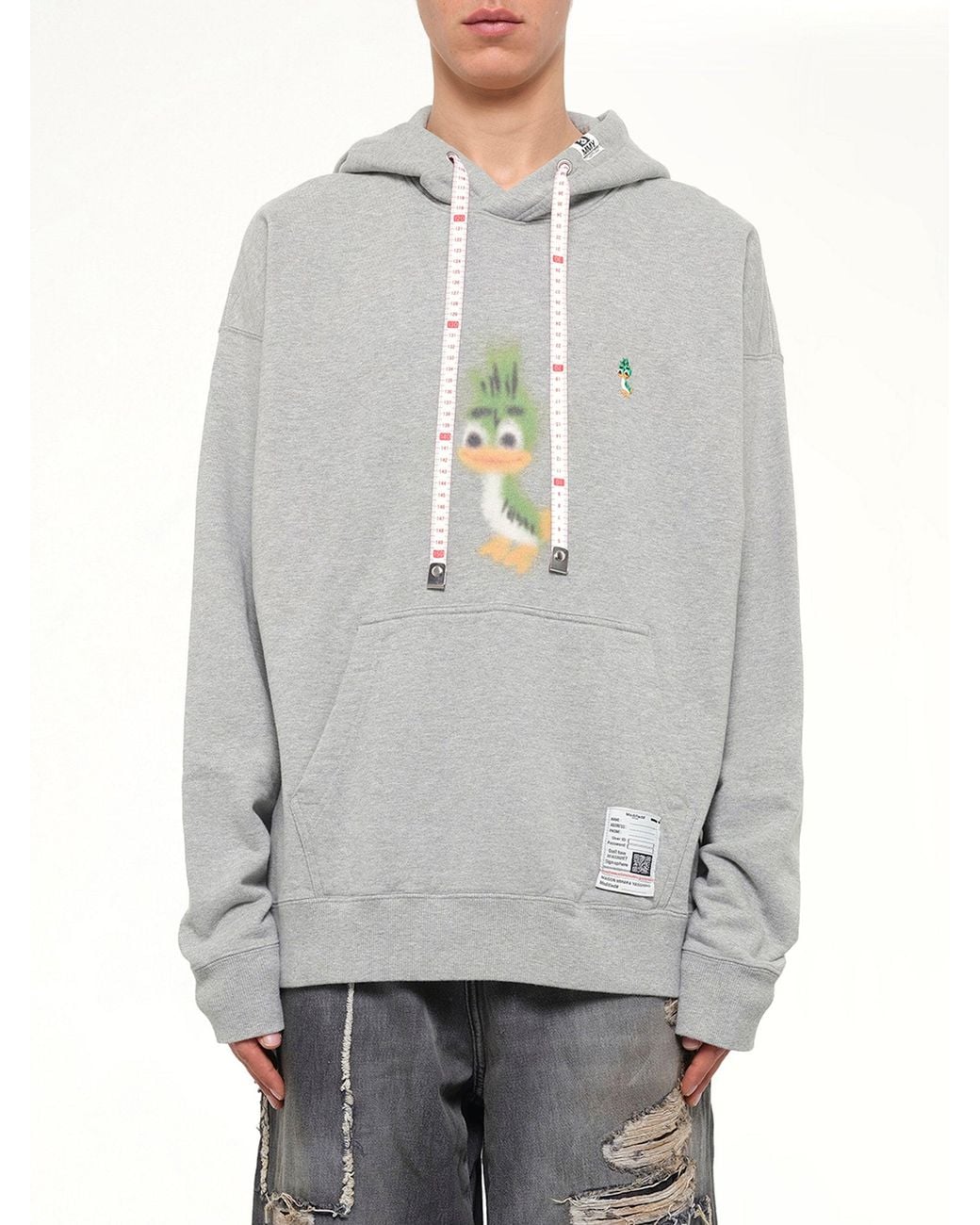 Maison Mihara Yasuhiro Gray Leon Printed Sweat Hoodie for men