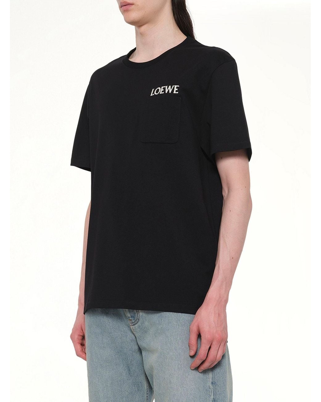 Loewe Black Relaxed Fit T-Shirt for men