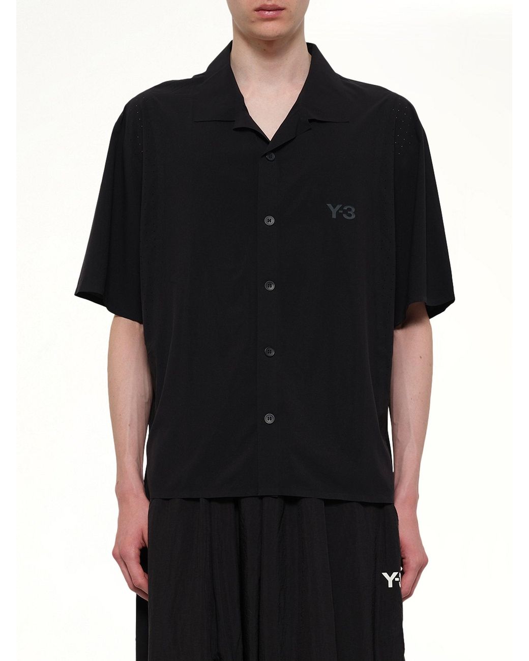Y-3 Black Light Woven Shirt for men