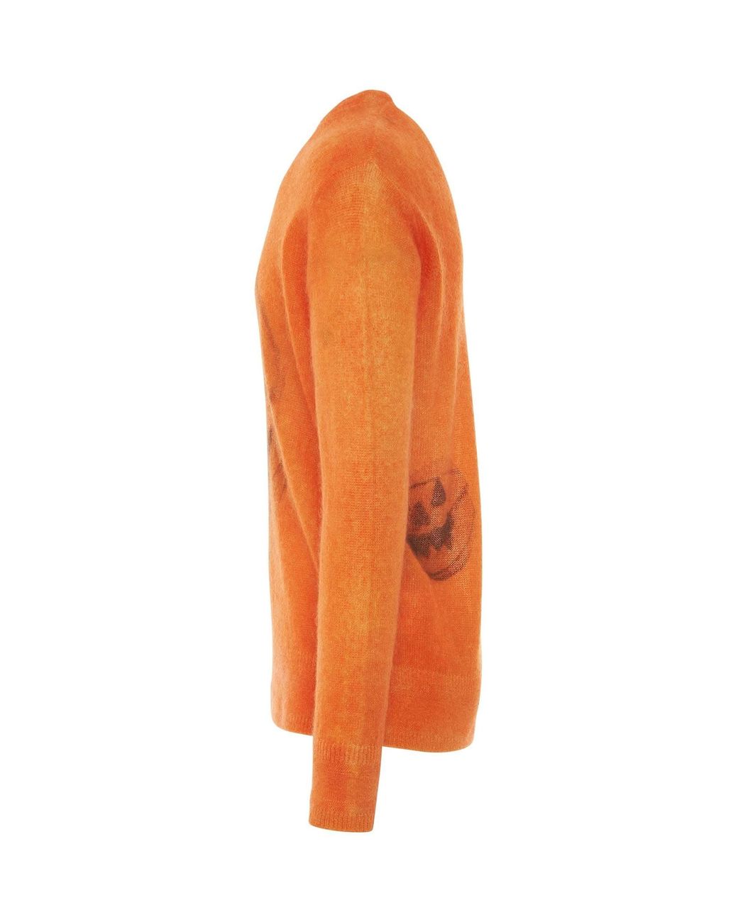 Givenchy Orange Mixmat Crewneck Print Sweater, Long Sleeves, Size: Medium for men