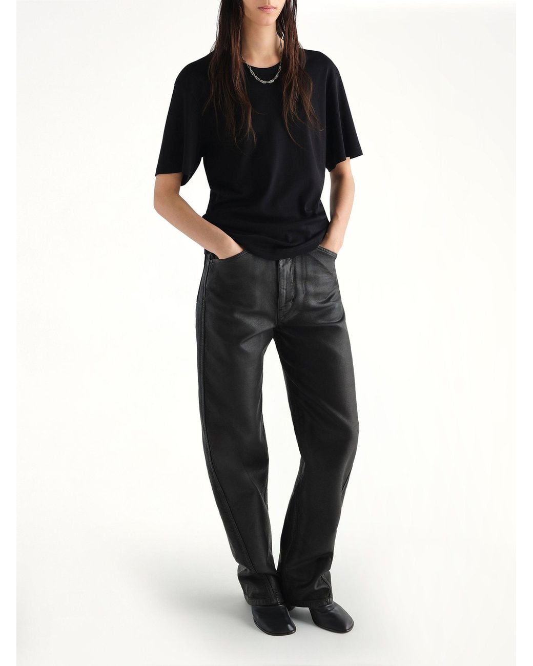 Lemaire Black Rib T-Shirt