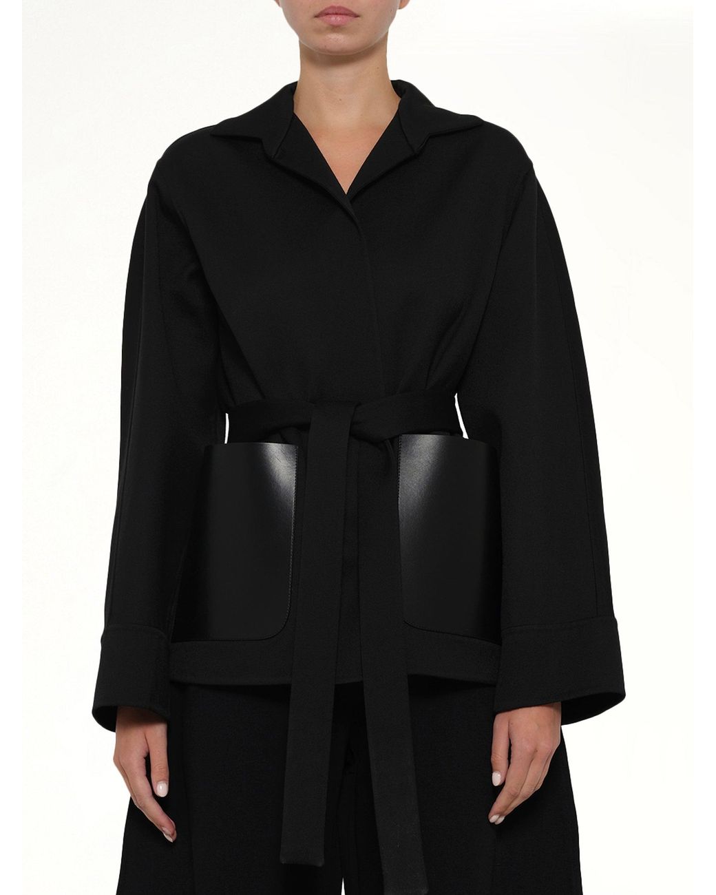 Alaïa Black Wrap Jacket