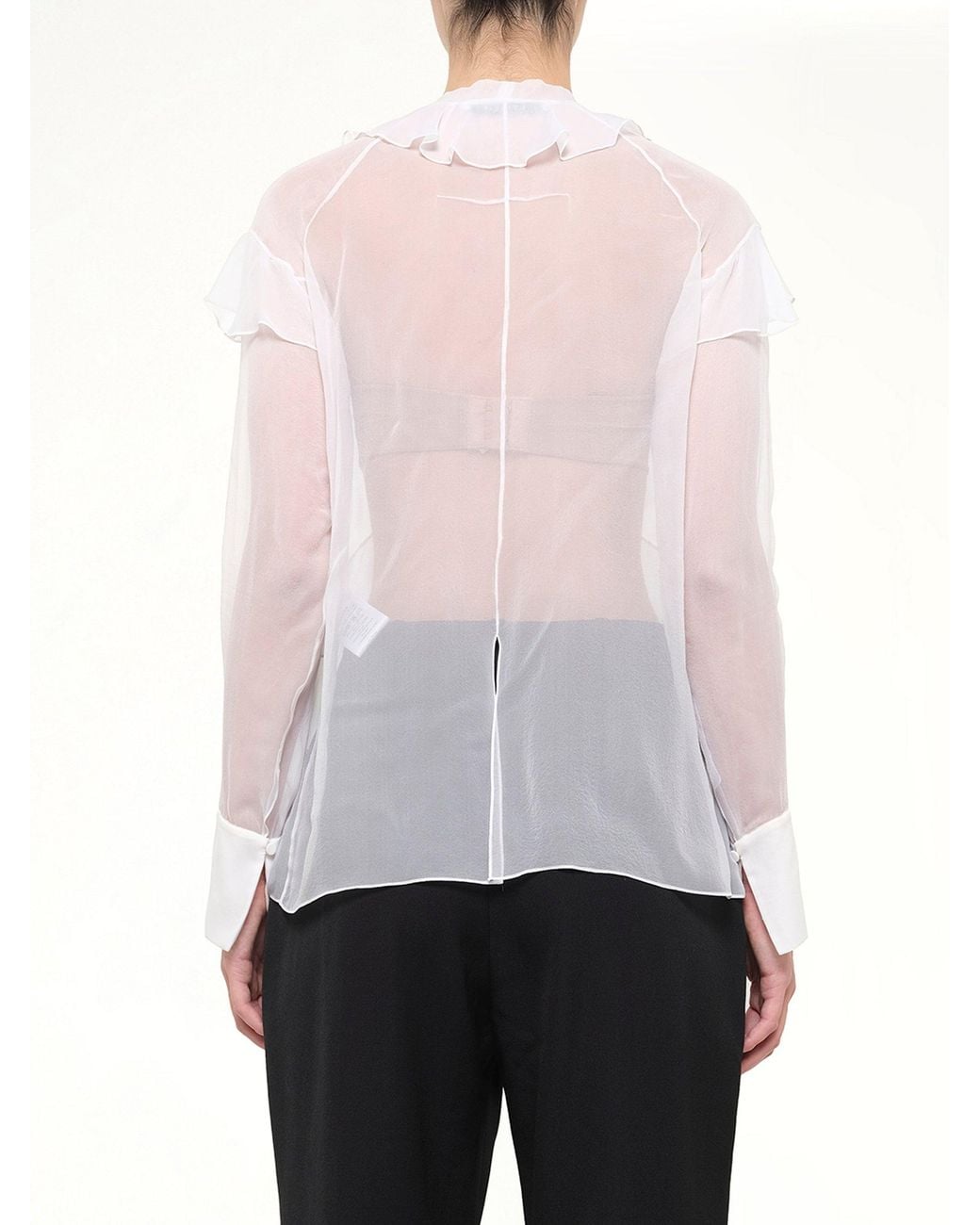 Givenchy White Long Sleeve Top