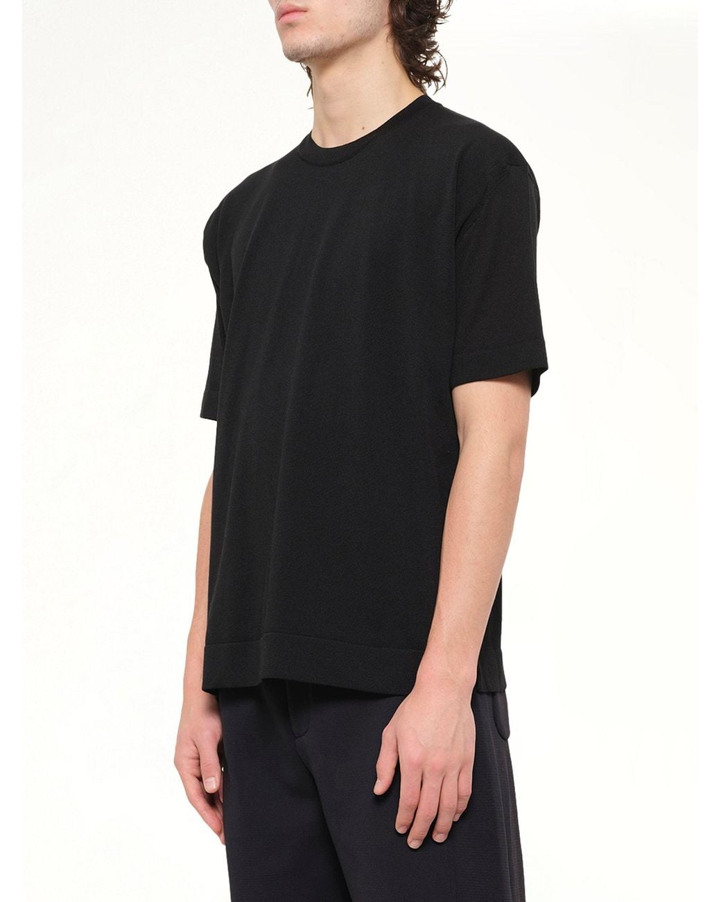 CFCL Black Tc Soft Short Sleeve T-Shirt Shirt for men