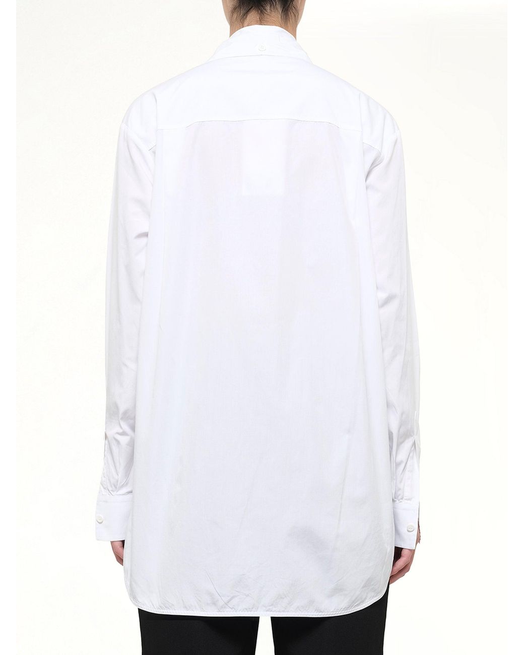 Givenchy White Bib Long Sleeve Shirt