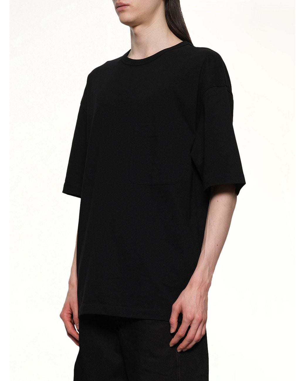 Lemaire Black Boxy Ss T-Shirt for men
