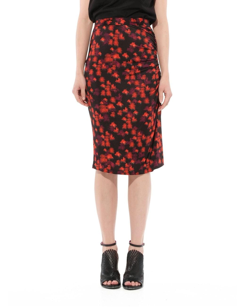 Givenchy Red Flower Skirt