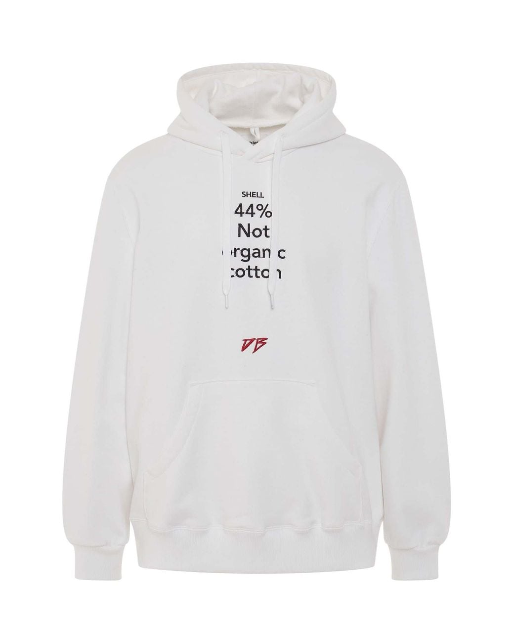 Doublet White Knit Hoodie for men