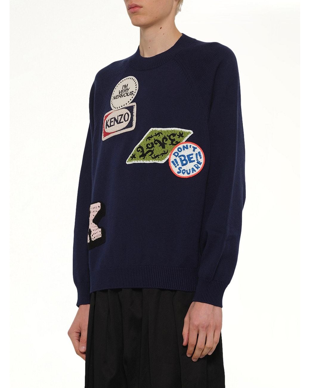 KENZO Blue Badges Jumper for men