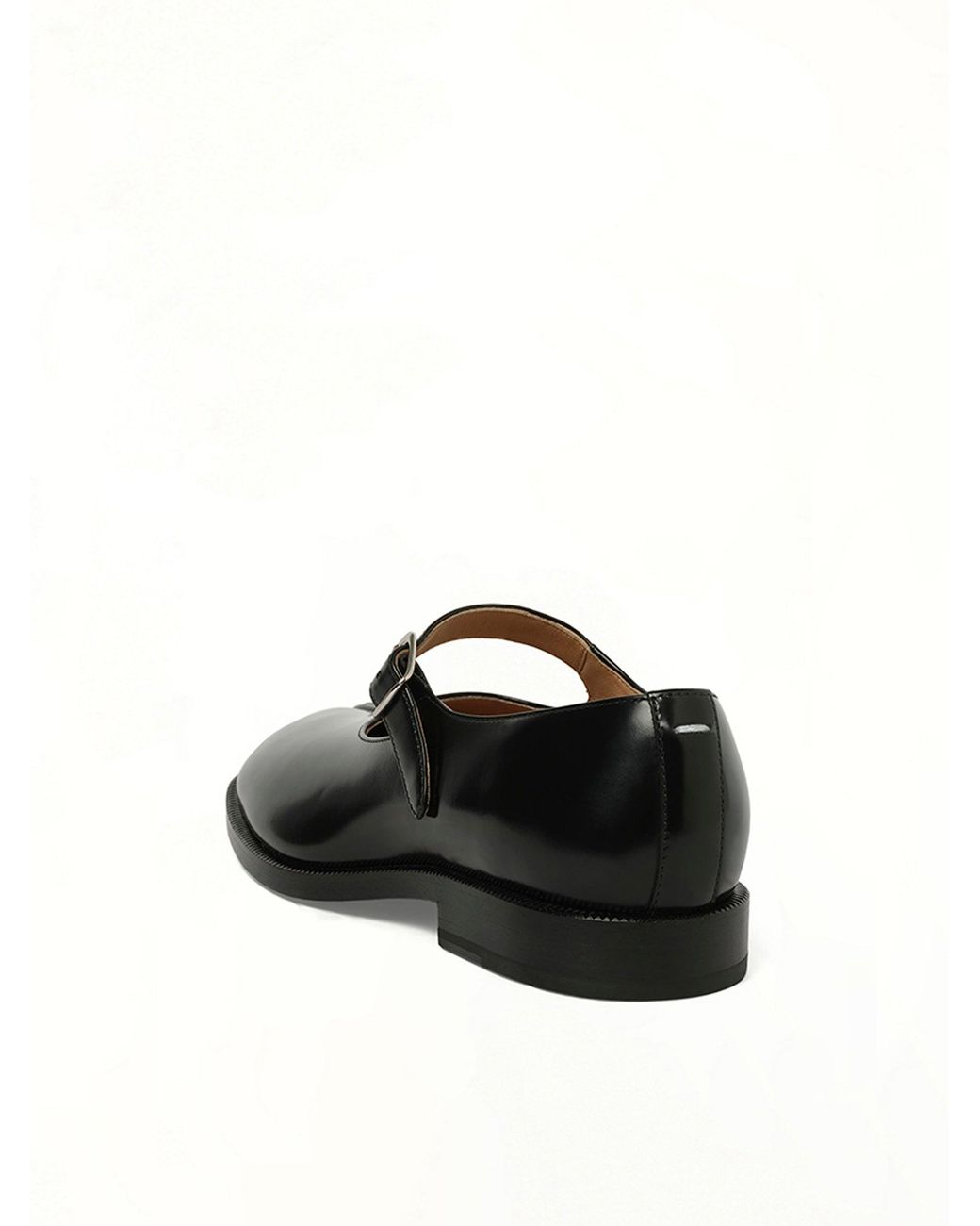 Maison Margiela Black Tabi Mary Janes With Strap