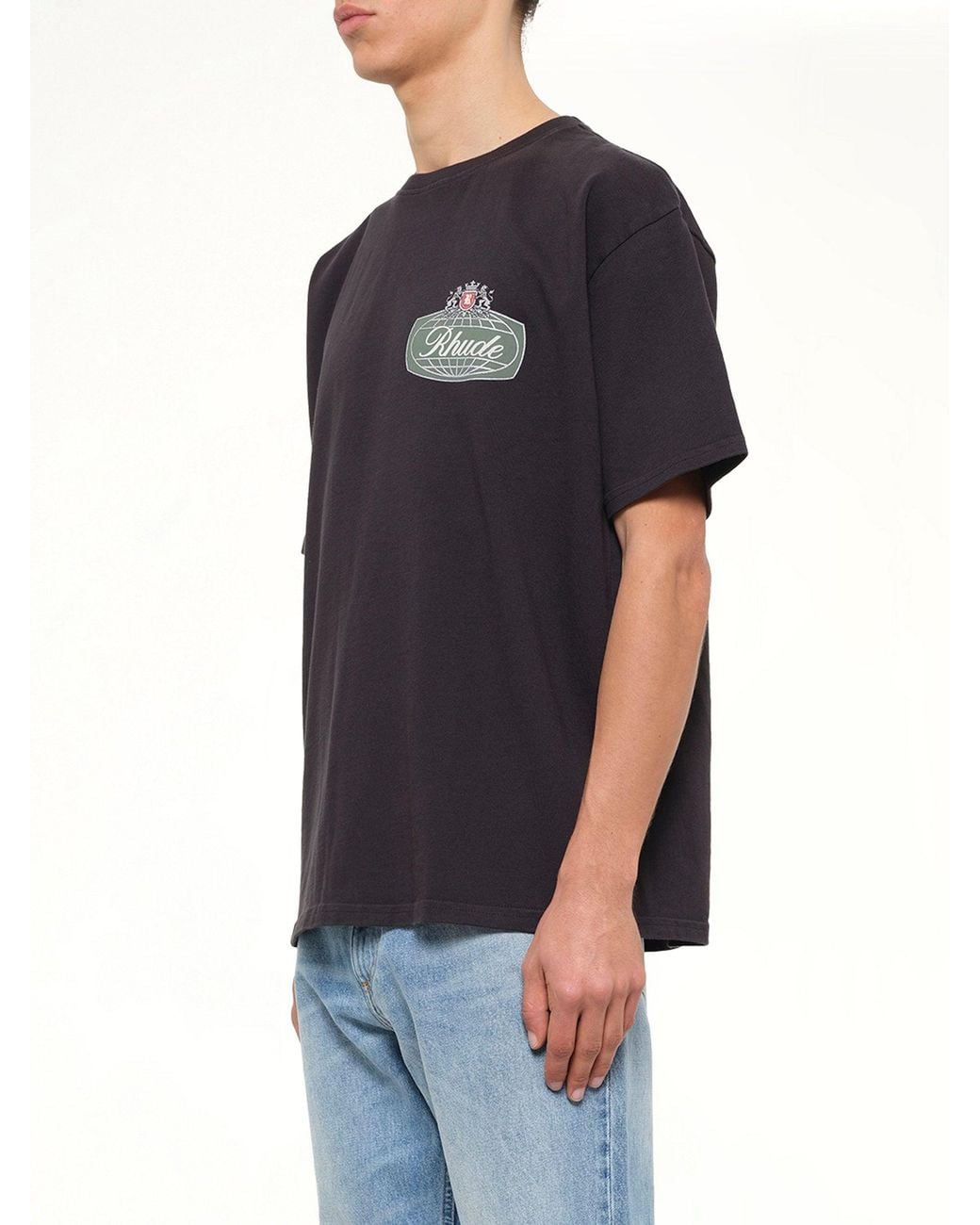 Rhude Black Desert Crest T-Shirt for men