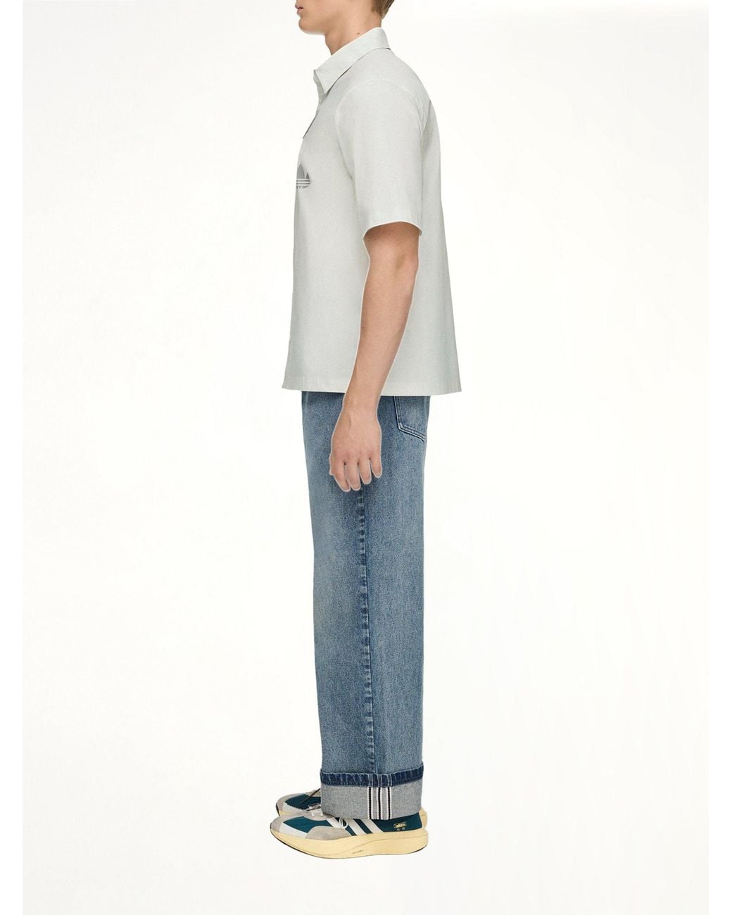 Song For The Mute Gray Adidas X Sftm Ss Shirt for men