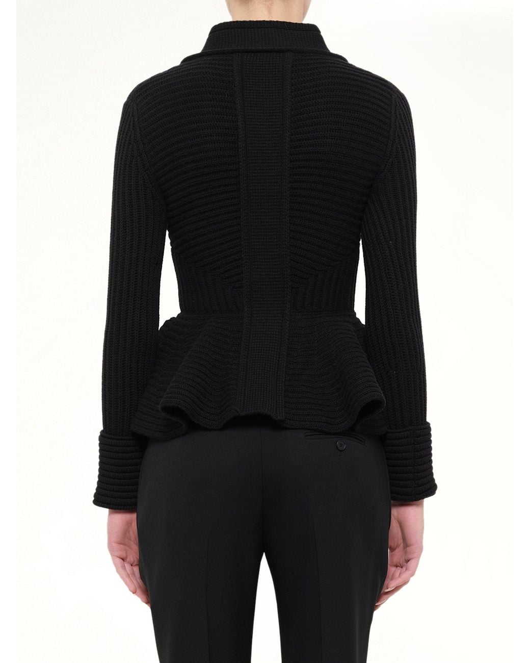McQueen Black Chunky Cardigan