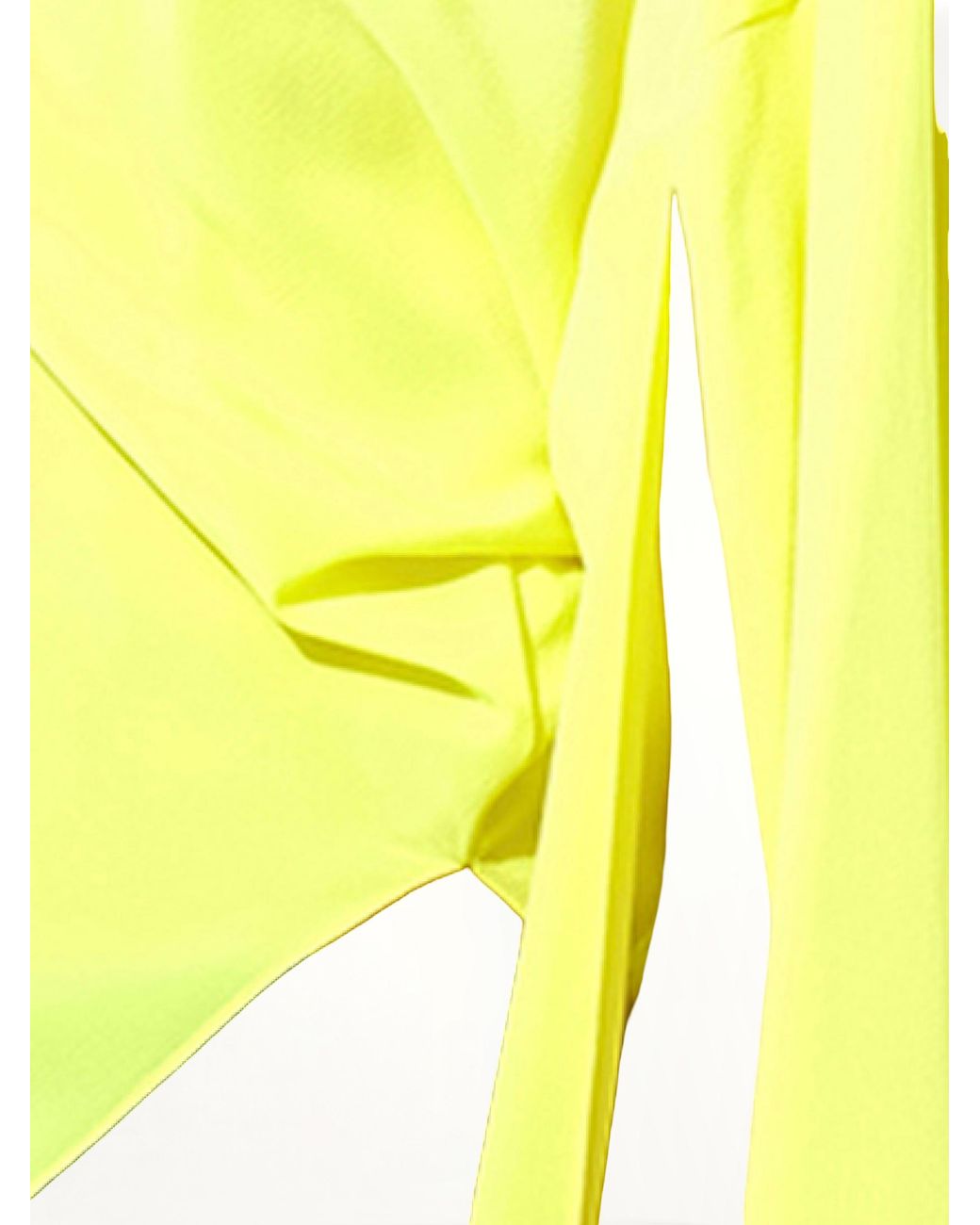 Balenciaga Yellow Crepe Top