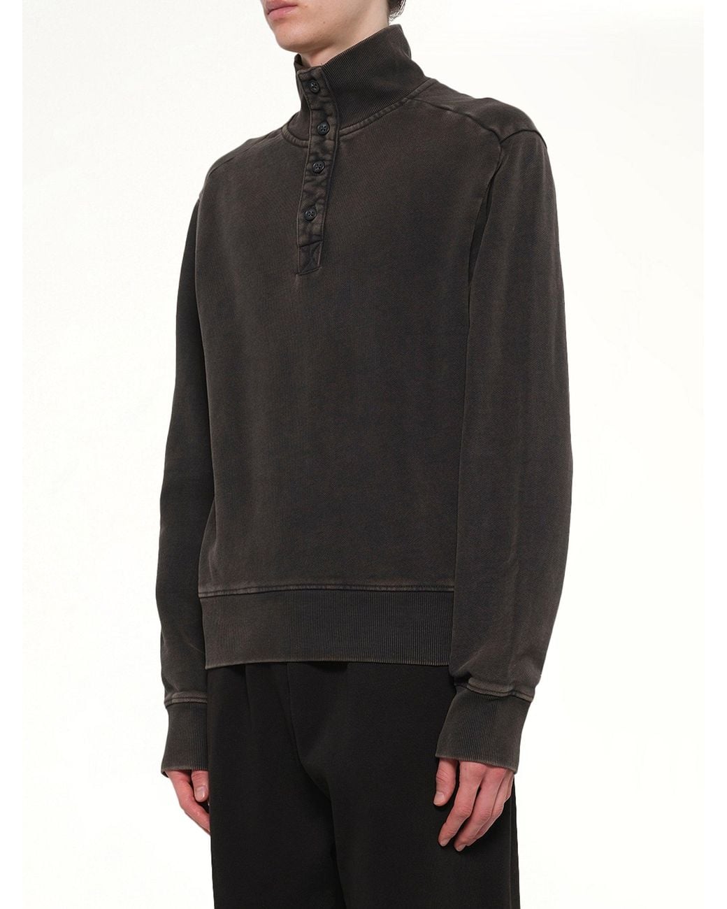 Entire studios Black Port Pullover for men