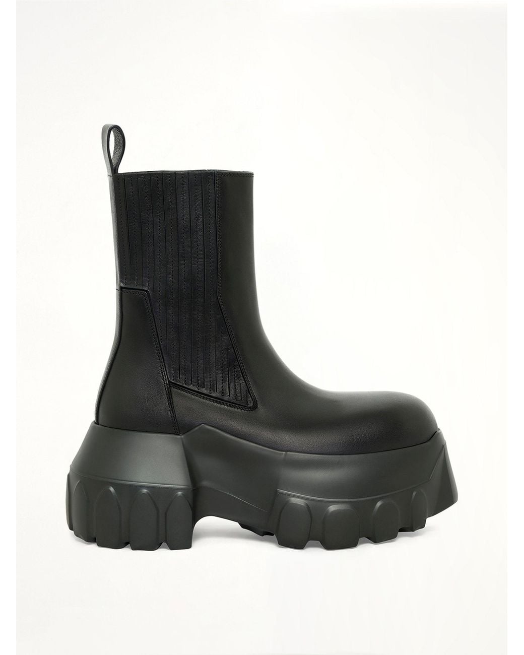 Rick Owens Black Beatle Mega Tractor Boots