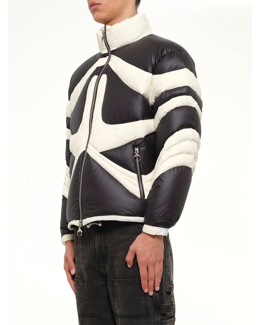 THUG CLUB Gray Tc Dunk Puffer Jacket for men