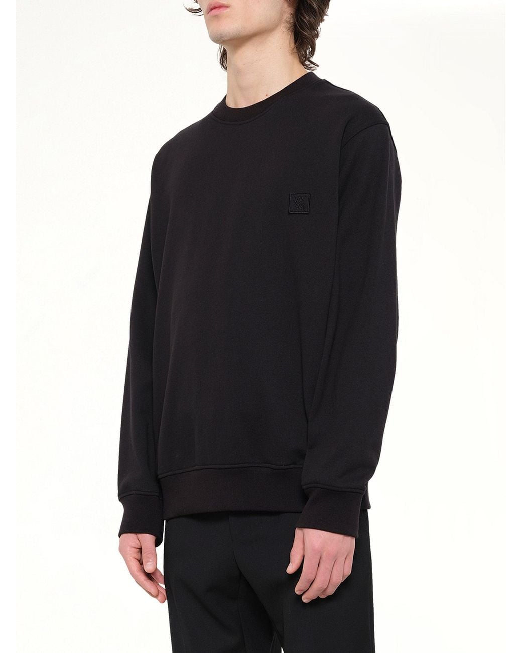 Wooyoungmi Black Back Logo Sweatshirt for men