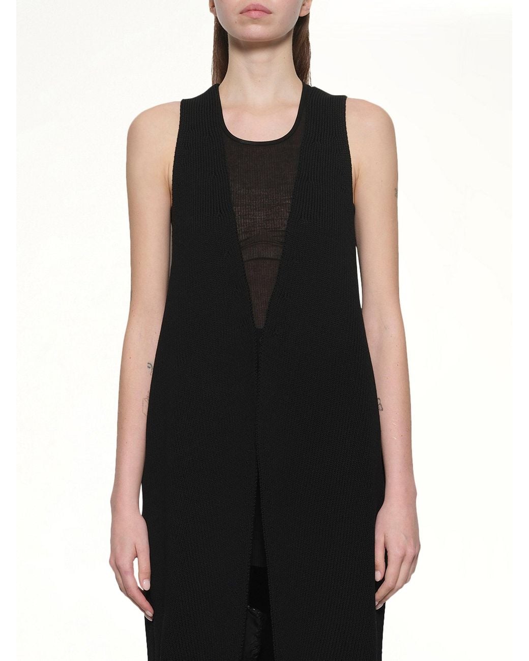 Rick Owens Black Sl Cyclops Coat