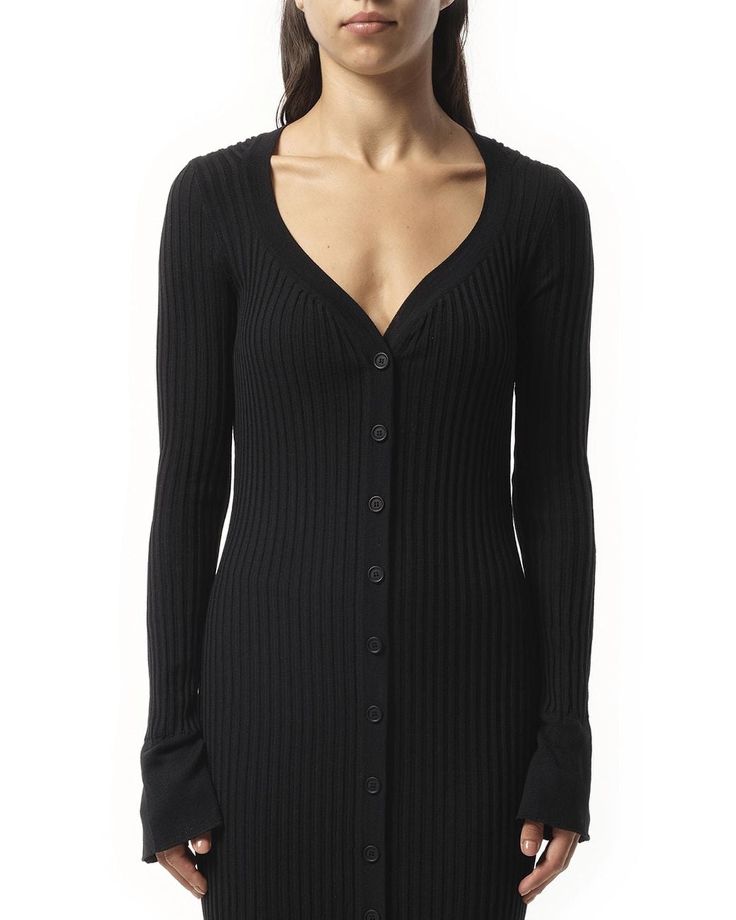 Givenchy Black Long Knit Dress