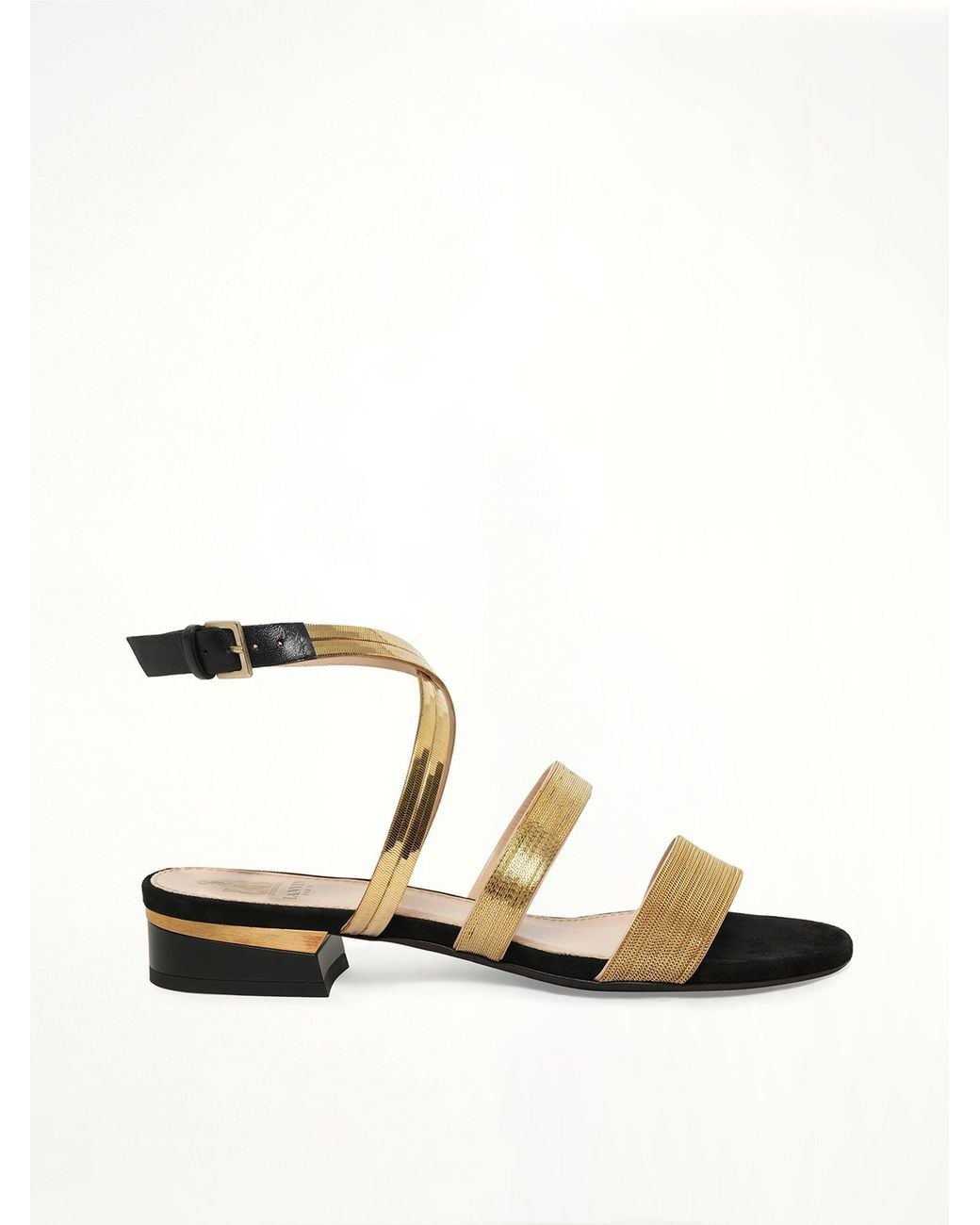 Lanvin Black Flat Sandal W/ Chain