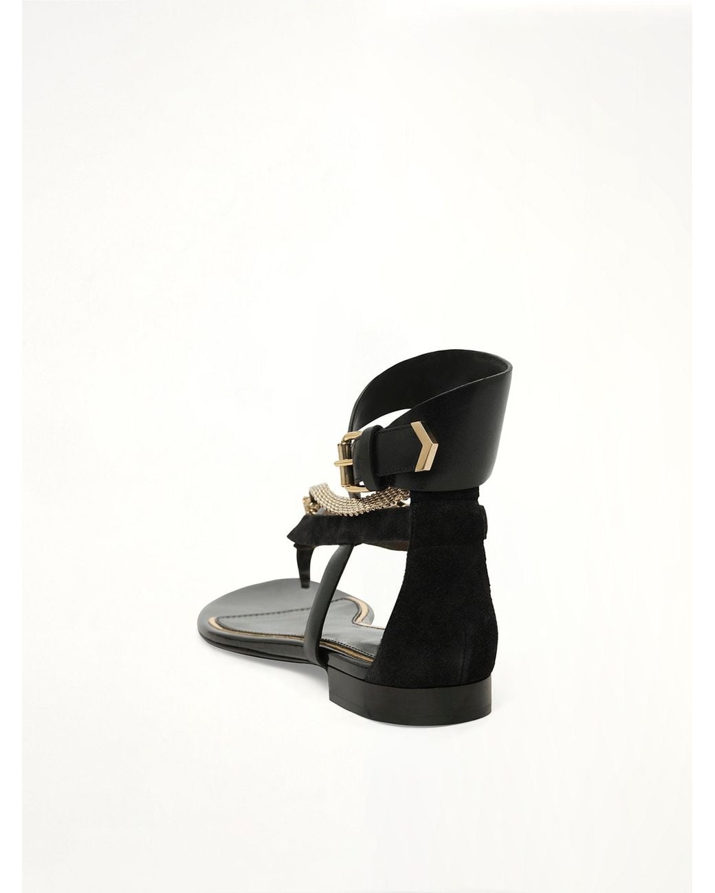 Lanvin Black Flat Sandal