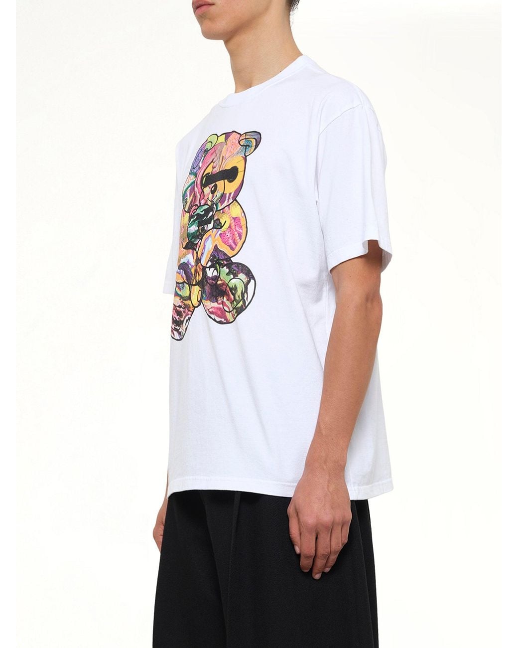 Undercover White Abstract Bear T-Shirt for men