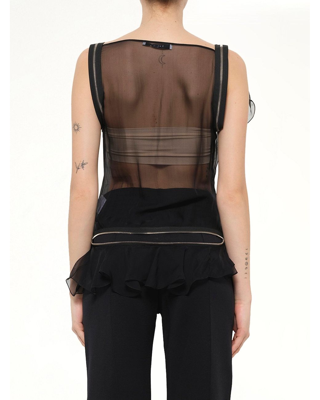 Givenchy Black Podium Sleeveless Top