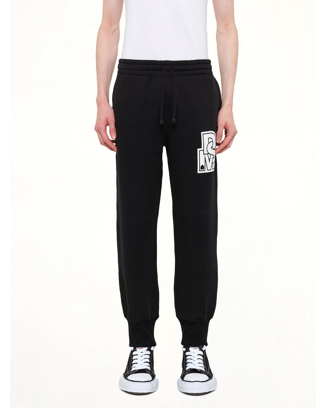 DSM KEI NINOMIYA Black Double Knit Jogger Pants for men