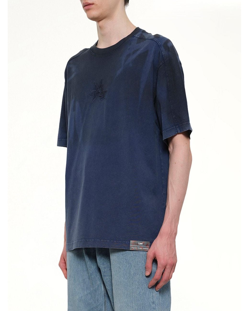 Feng Chen Wang Blue Fcw X Lee T-Shirt for men