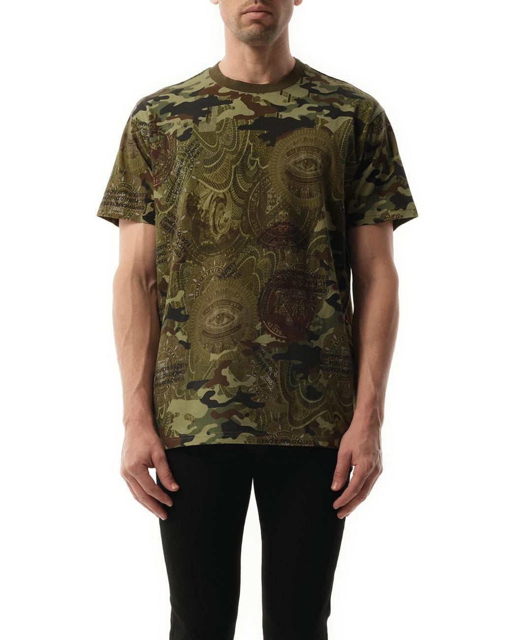 Givenchy Green Podium Dollar T-Shirt, 100% Cotton for men