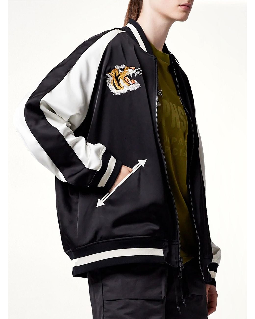 Taion Blue Non Down Reversible "Ska" Jacket for men