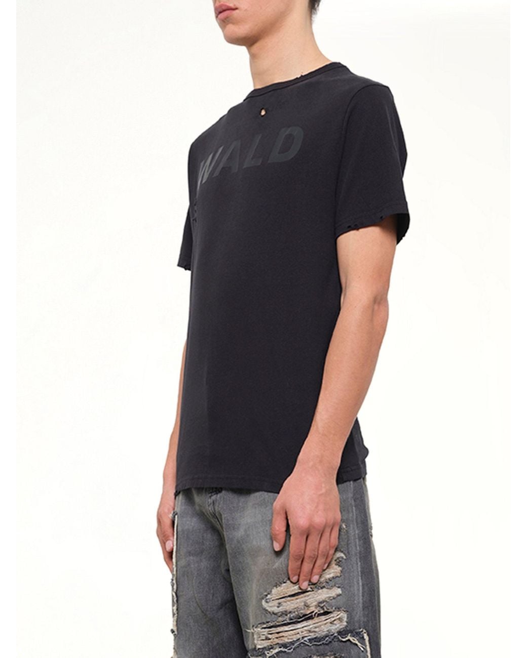Waldi Black Logo T-Shirt for men