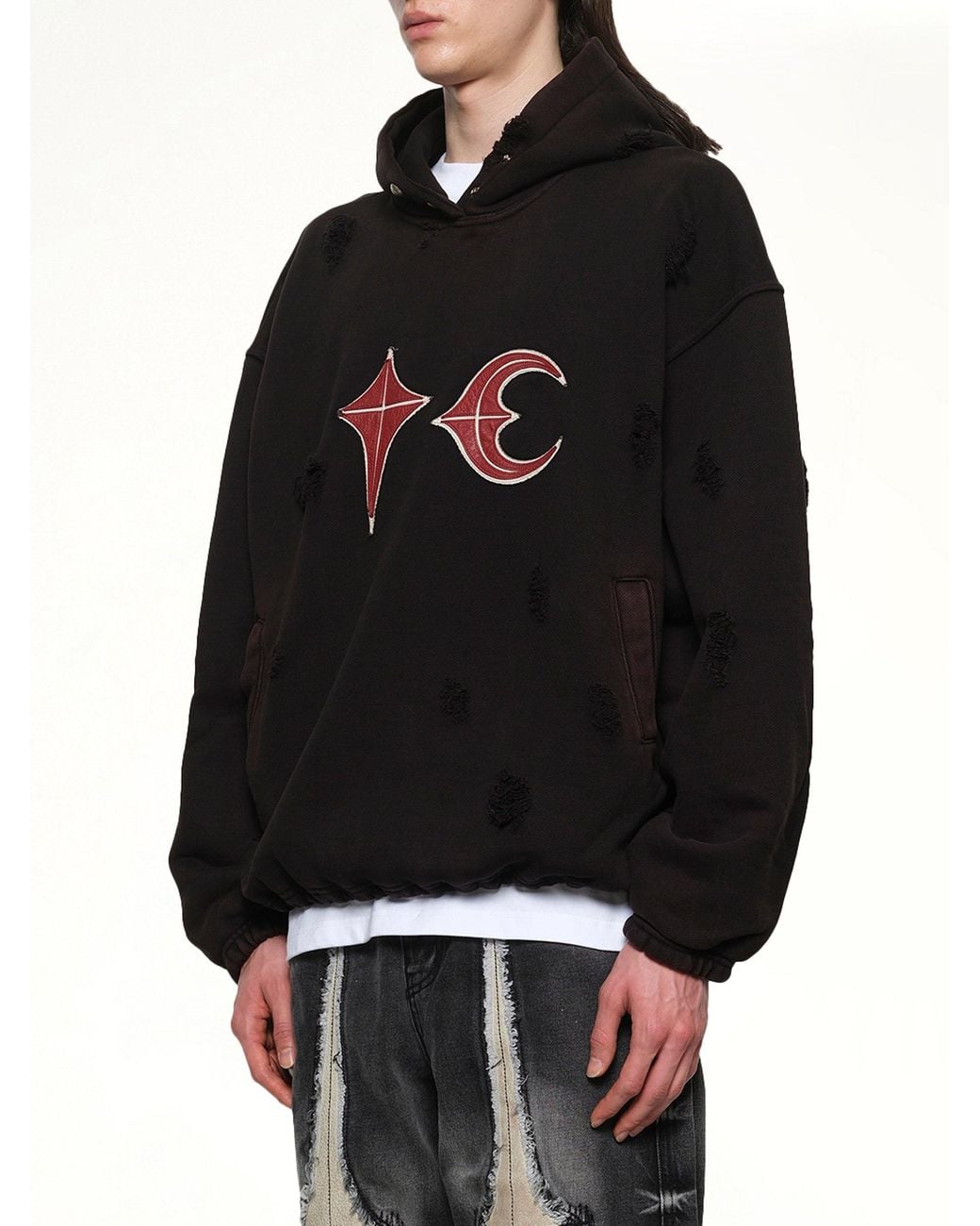 THUG CLUB Black Rock Hoodie for men