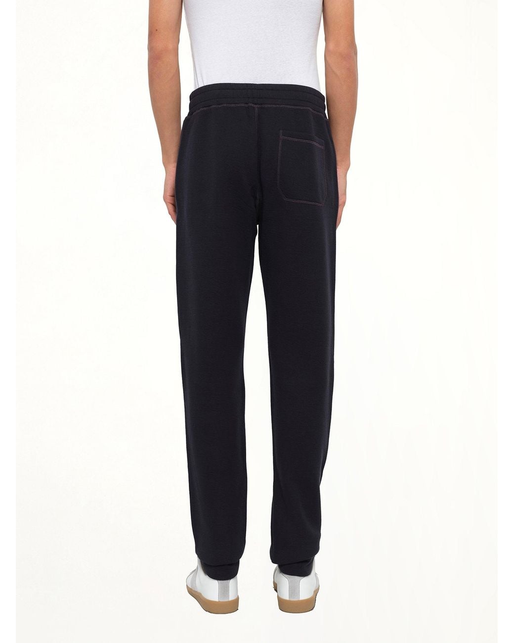 Lanvin Blue Tech Jersey Slim Pants for men
