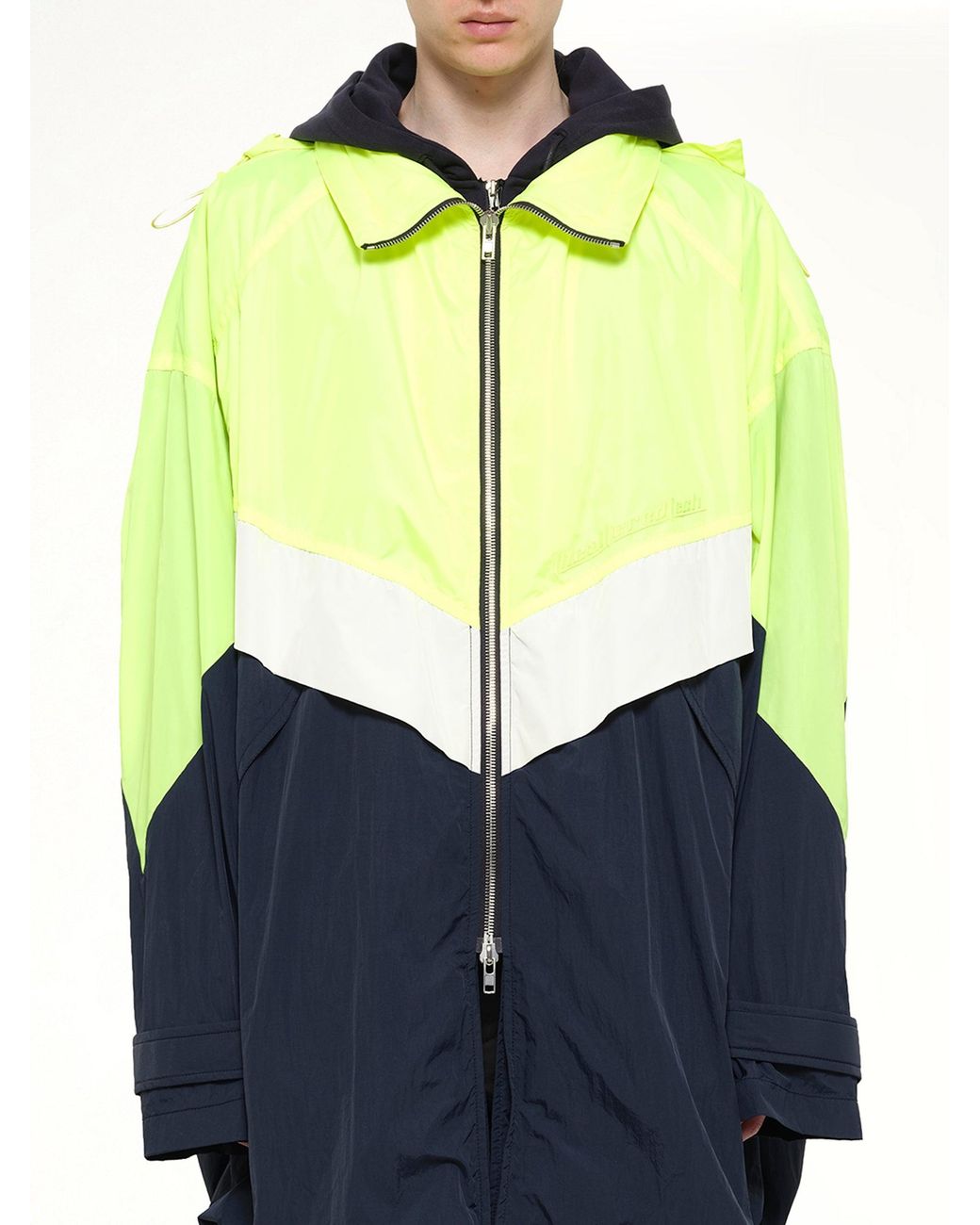 Juun.J Blue Hoody Coat for men