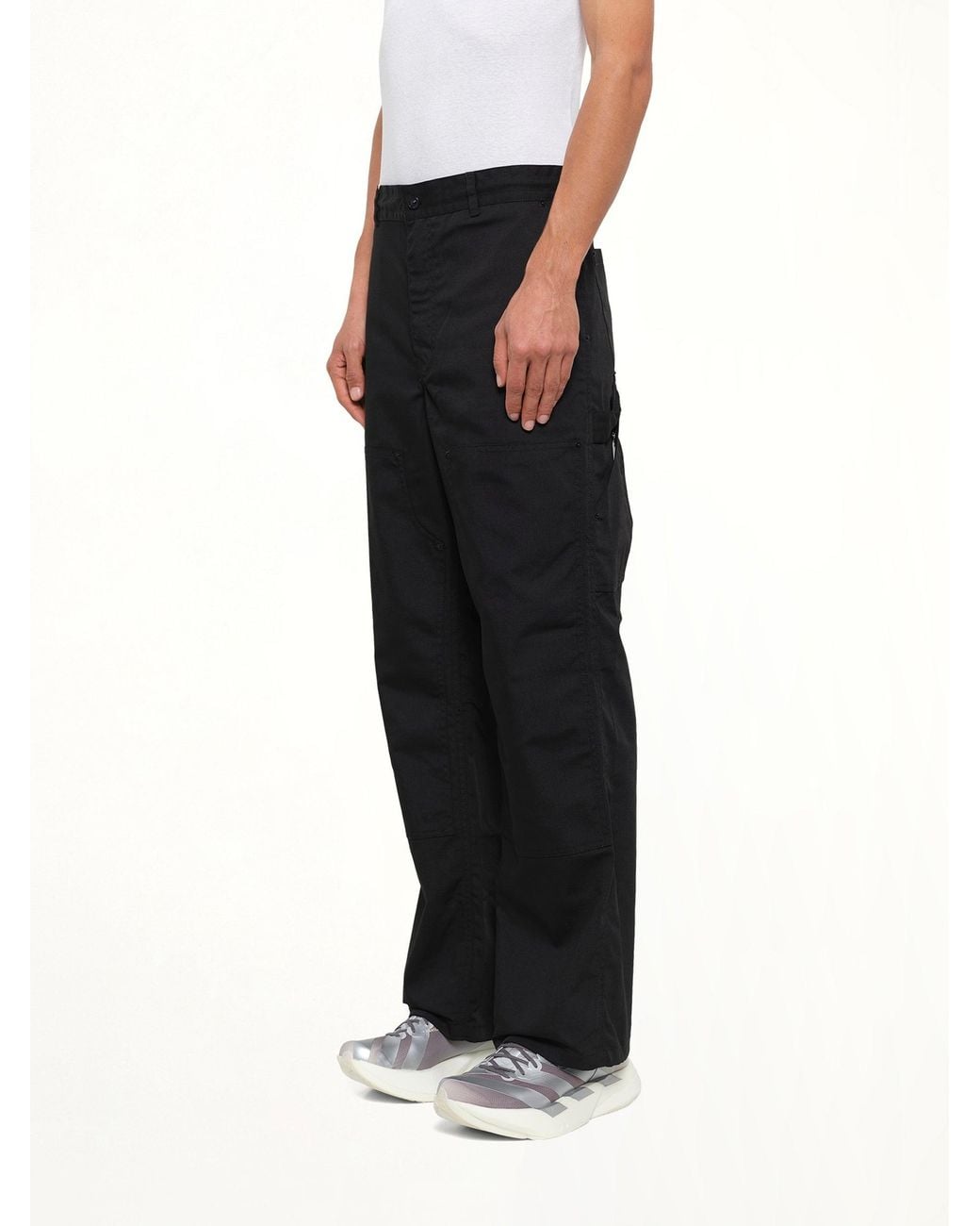 Taion Black Non Down Work Pants for men