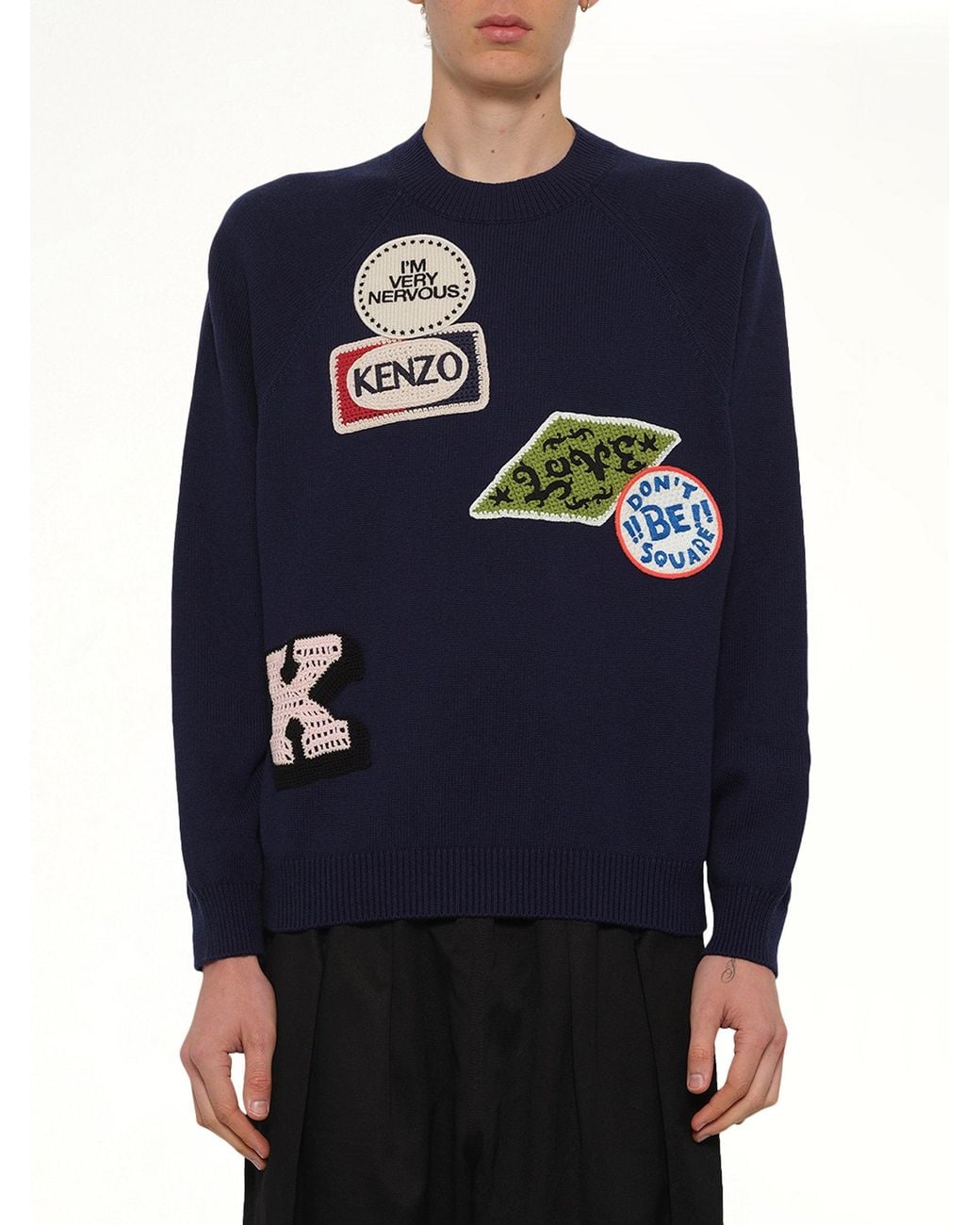 KENZO Blue Badges Jumper for men