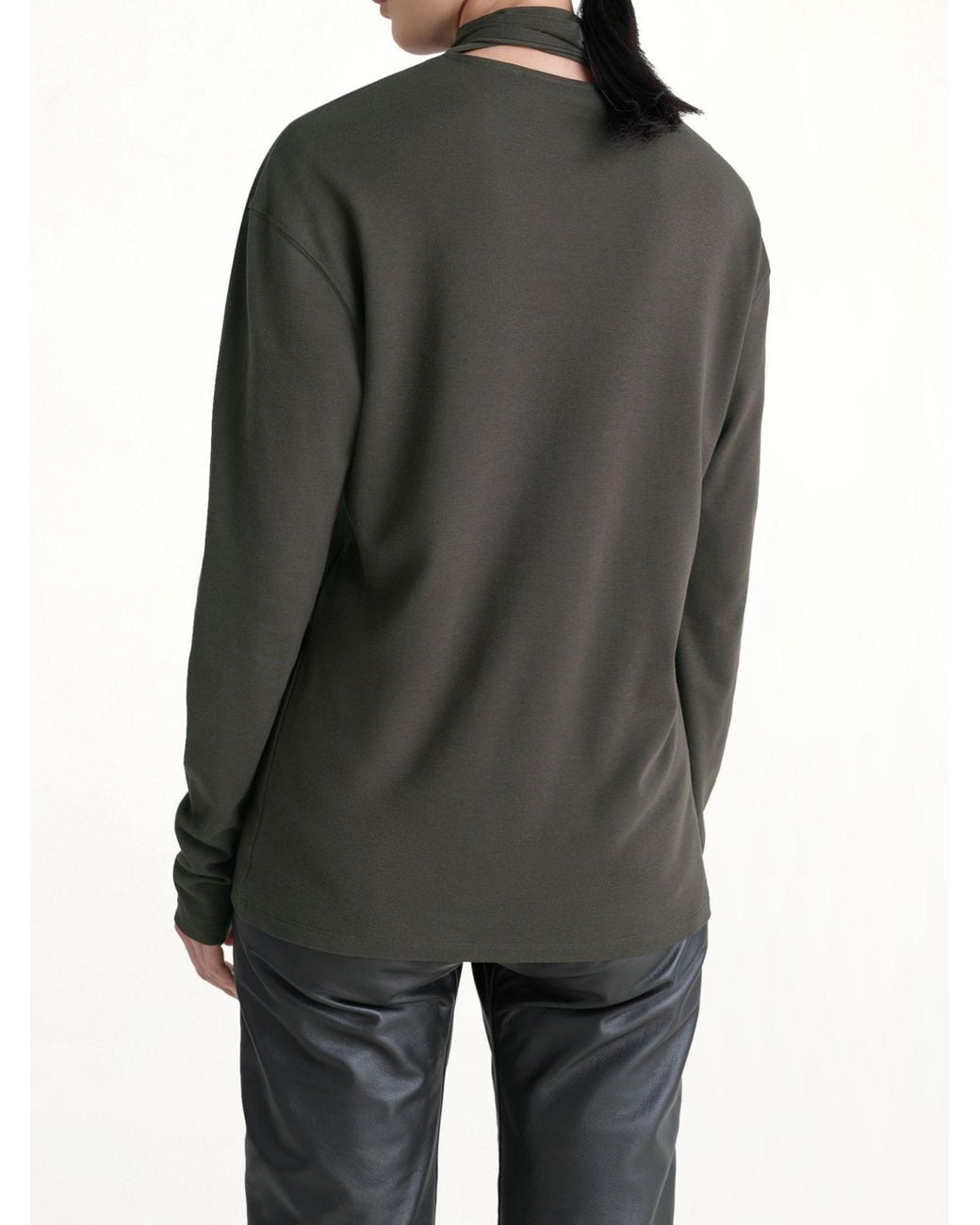 Lemaire Gray Long Sleeve Foulard Top