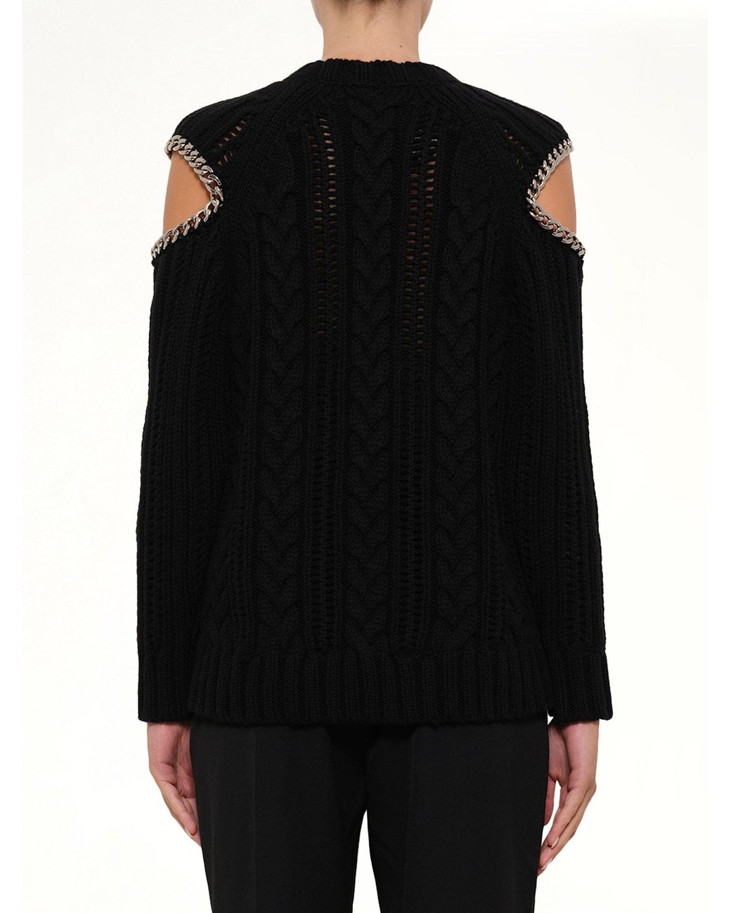 McQueen Black Crew Neck O/Knitwear