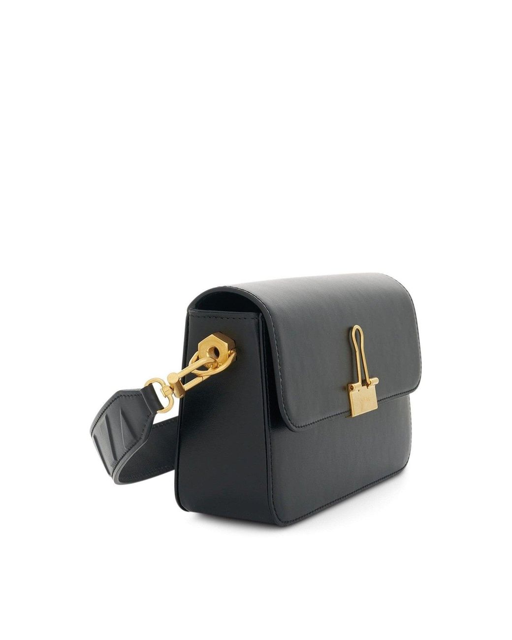 Off-White c/o Virgil Abloh Black Plain Medium Binder Shoulder Bag