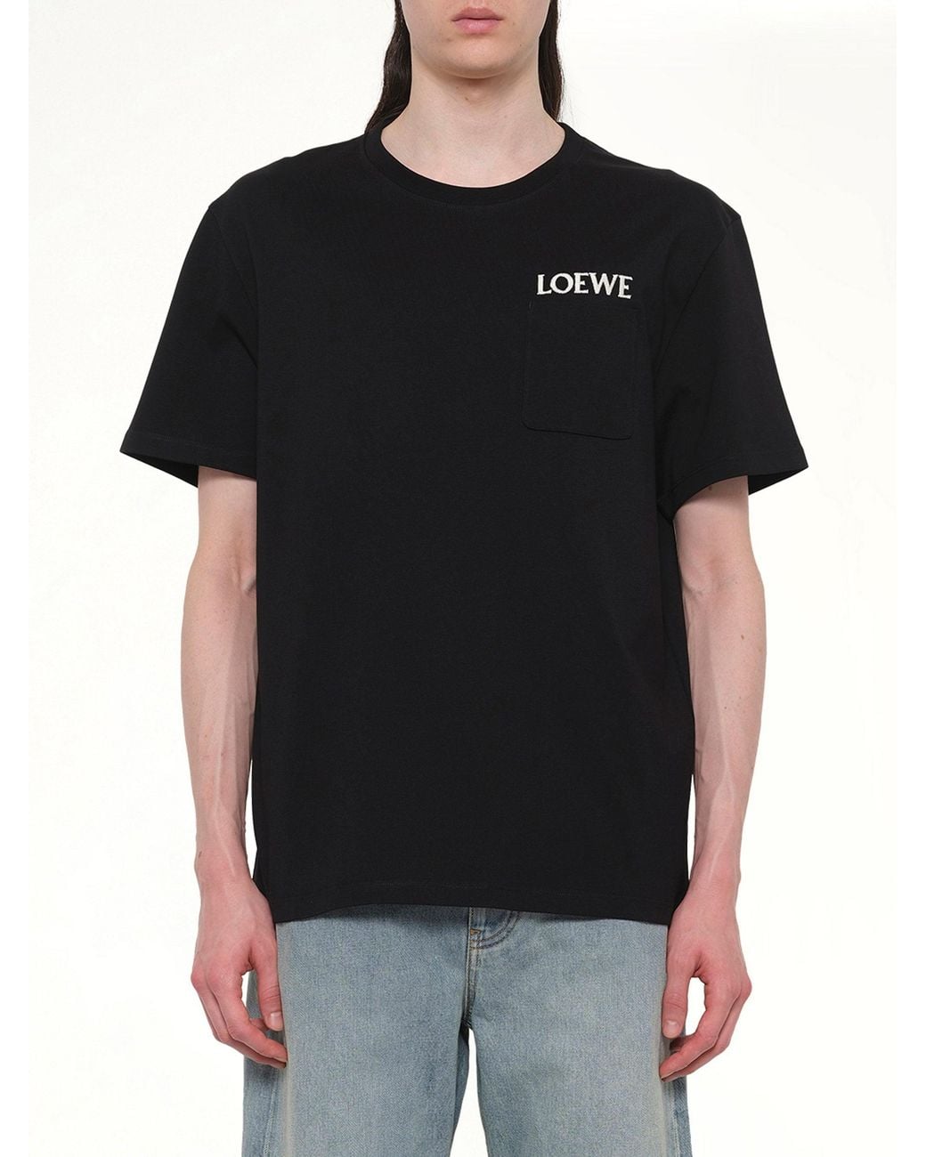Loewe Black Relaxed Fit T-Shirt for men