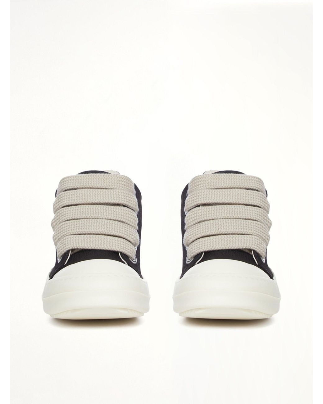 Rick Owens Black Jumbolace Low Sneaks