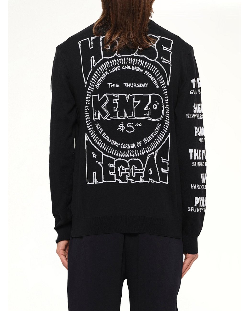 KENZO Black Pullover for men