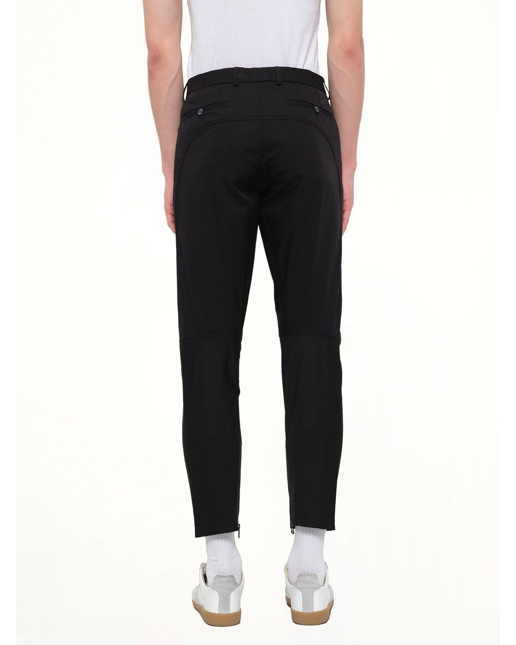Lanvin Black Biker Pants for men